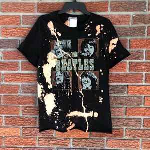 The Beatles tee distressed & acid washed by hand!